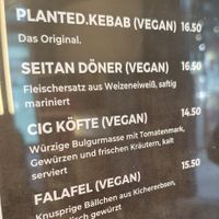 Vegan options at Zekisworld in Zurich