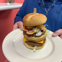 vegan "big mac" at Coastal Vegan Grill  in Cape Canaveral