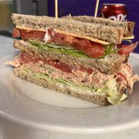 Tunahh on rye  at Coastal Vegan Grill  in Cape Canaveral