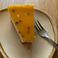 Passionfruit cheesecake (best cheesecake ever!) at Koffie ende Koeck in Amsterdam