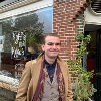 One very happy client. 😉 at Koffie ende Koeck in Amsterdam