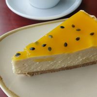 Passionfruit cheesecake (€4,95) at Koffie ende Koeck in Amsterdam