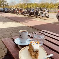 More sunny seating around the other side.  at Koffie ende Koeck in Amsterdam