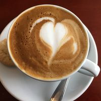 Cappuccino with almond milk at Koffie ende Koeck in Amsterdam