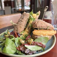 Frittata/omelette on bread. Very delicious   at Koffie ende Koeck in Amsterdam