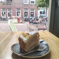 carrot cake at Koffie ende Koeck in Amsterdam