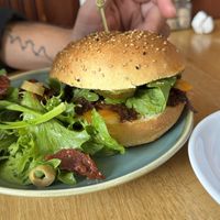 Pulled & spicy mushroom sandwich  at Koffie ende Koeck in Amsterdam