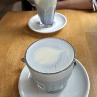 Ube latte (warm or iced): tastes mild, but it’s nothing special  at Koffie ende Koeck in Amsterdam