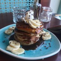 Banana pancakes  at Koffie ende Koeck in Amsterdam