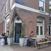 front with outdoor seating at Koffie ende Koeck in Amsterdam