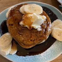 Banana pancakes  at Koffie ende Koeck in Amsterdam
