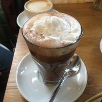 Hot chocolate and cappuccino  at Koffie ende Koeck in Amsterdam