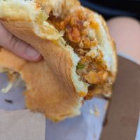 Oyster mushrooms banh mi at Mush @ Nationals Park in Washington