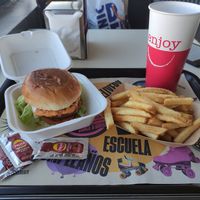 Vegan menu at Rolling Dance & Burger in Madrid