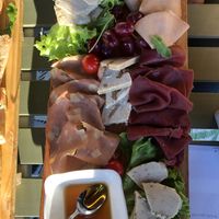 vegan cheese and cold cuts platter  at The Green Spot in Modena
