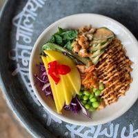 Crispy rice bowl  at nOm in Southend-on-sea