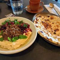 Hummus bowl was yummy and very generous! at nOm in Southend-on-sea