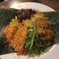 Veg curries and rice at 7 Siri - Taste of Sri Lanka in Auckland