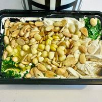 Hummus with nuts  at Falafil Al Rabiah Al Khadra - Silicon in Dubai