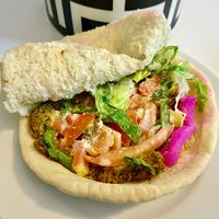 Falafel sandwich  at Falafil Al Rabiah Al Khadra - Silicon in Dubai