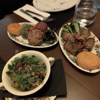 vegan starters at Kinza in Madrid