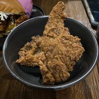 Two mushroom wings  at Hinterland Alcohol-Free Bar and Cafe in Manchester