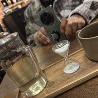 Organic rose bud tea   at Hinterland Alcohol-Free Bar and Cafe in Manchester