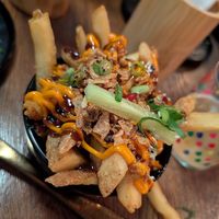 Hoi sin fries at Hinterland Alcohol-Free Bar and Cafe in Manchester