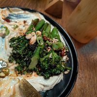 Crispy chilli brocolli at Hinterland Alcohol-Free Bar and Cafe in Manchester