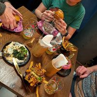 Vegan dishes at Hinterland at Hinterland Alcohol-Free Bar and Cafe in Manchester