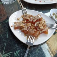 pumpkin dessert at Casius Antioch Kitchen Restaurant in Istanbul