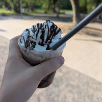 Iced choco frappucchino at Café ParkGenuss in Berlin