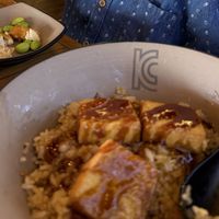 Kids tofu and fried rice (no egg)  at Ken Chan Ramen in Lubbock