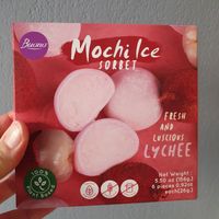 Lychee Mochi ice at Asiana Supermarket in Nice