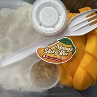 Mango sticky rice  at Bhan Kanom Thai in Los Angeles