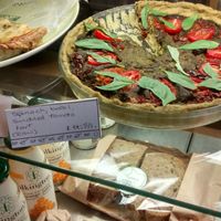 A vegan savoury tart. at Meadowlark No. 39 in Edinburgh