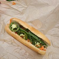 Vegan Banh mi sandwich at Banh Mi Spot in Chicago
