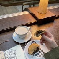 Super tasty lentil croquettes!   at Olympia Coffee Roasting Co in Olympia