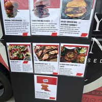 Today’s menu   at Happy Vegan in Garland