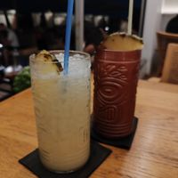 Pina coladas at Heaven Beach in Crete