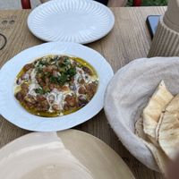 Fava beans with tahini - so luscious   at Joud in Lisbon