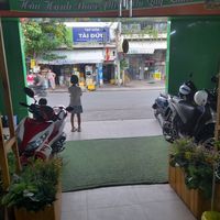 Looking out at Thanh Hiếu Vegan House in Ho Chi Minh City