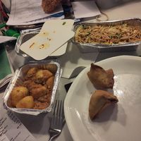 samosa, bombay, noodles at Everest Lounge  in Market Harborough