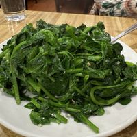 Pro shoots and garlic  at Shanghai Dumpling King in San Francisco