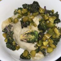 Bärlauch Ravioli (zum Mitnehmen, selbst angerichtet)  at Freund's Lokal in Eferding