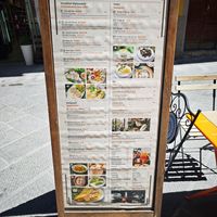 Outside menu at Pho Fi in Florence