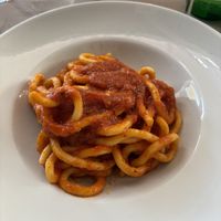 pici all’arrabiata  at La Taverna di Julio in Castiglione Del Lago
