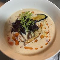 スパイシートマトラーメン at Vegan Ramen YADOKARI in Fukuoka