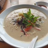 Hakata style ramen. at Vegan Ramen YADOKARI in Fukuoka
