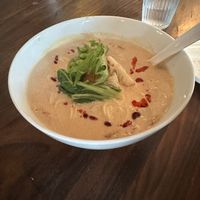 Spicy tomato ramen  at Vegan Ramen YADOKARI in Fukuoka